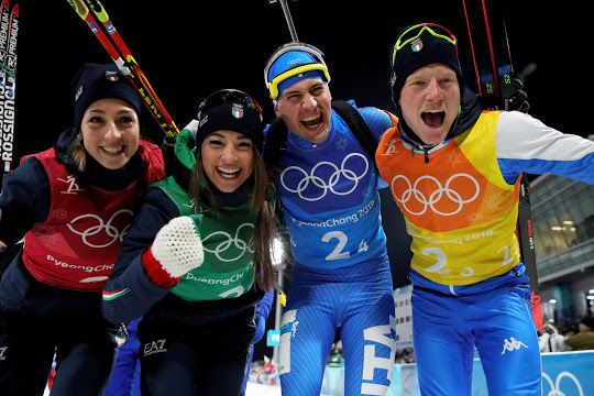 Olimpiadi Invernali 2018: Italia di bronzo nella staffetta mista