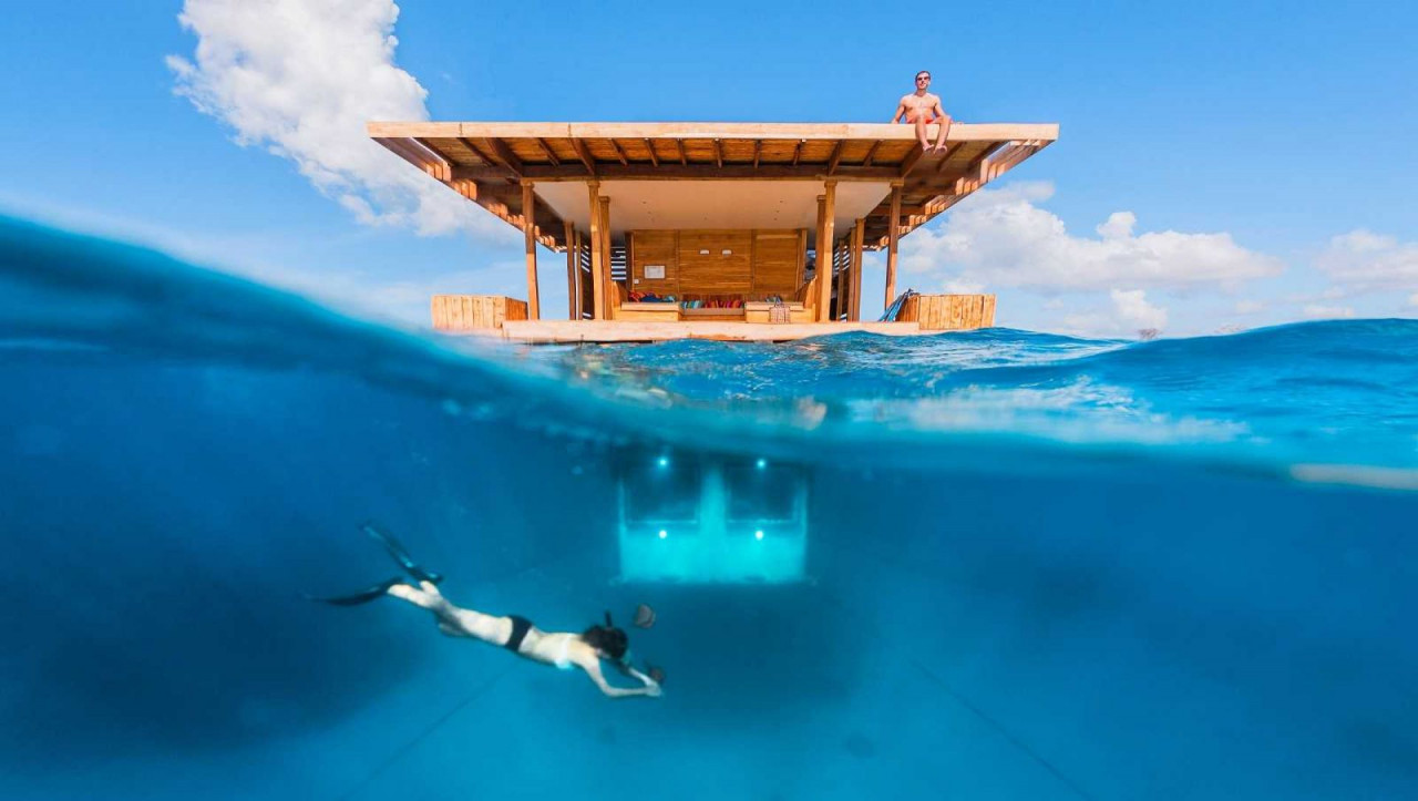 Il Resort a Zanzibar con la camera da letto sott'acqua